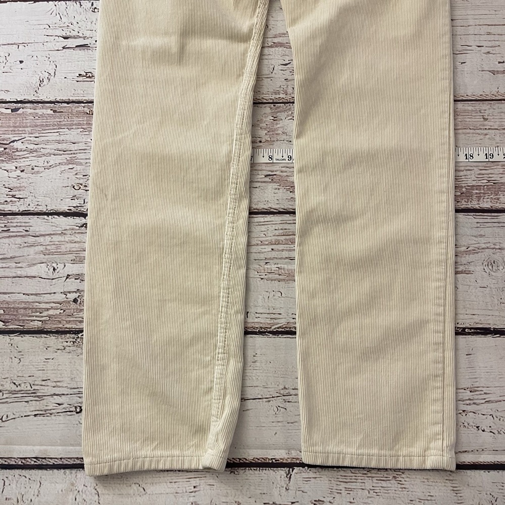 J Galt Brandy Melville Womens Small Cream Button Fly‎ Corduroy Pants & Crop Top - Picture 11 of 11